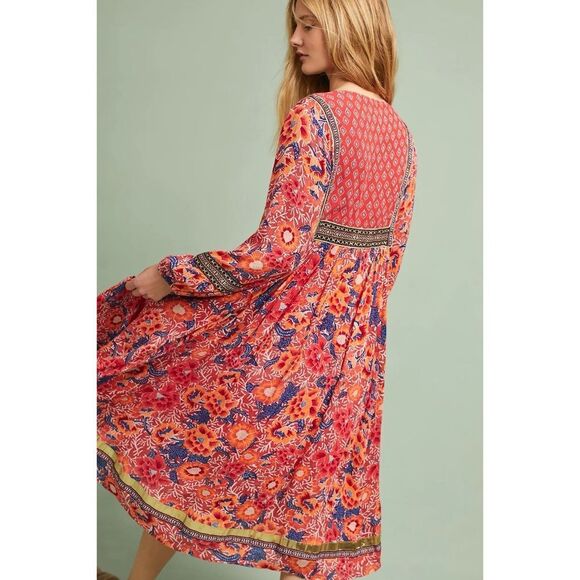 Anthropologie x RD & Koko Trimmed Peasant Dress - Picture 3 of 5